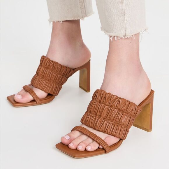 Jonathan SIMKHAI Felix Elastic 3.5 in‎ Heeled Mules - Size 38 (7.5) - Picture 2 of 15